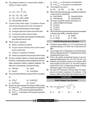 JEE mock test paper make your preparation best | PDF