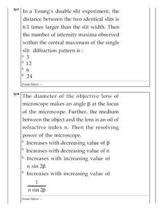 Q.17
1)
2)
3)
4)
Chosen Option: --
Q.18
1)
2)
3)
4)
Chosen Option: --
 