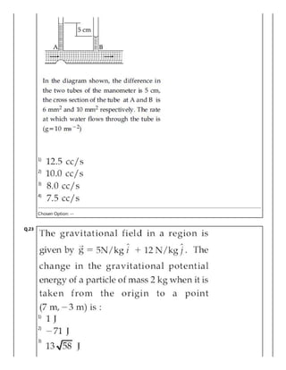 1)
2)
3)
4)
Chosen Option: --
Q.23
1)
2)
3)
 