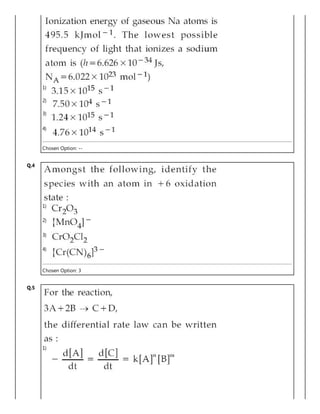 1)
2)
3)
4)
Chosen Option: --
Q.4
1)
2)
3)
4)
Chosen Option: 3
Q.5
1)
 
