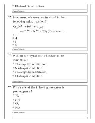 4)
Chosen Option: --
Q.16
1)
2)
3)
4)
Chosen Option: --
Q.17
1)
2)
3)
4)
Chosen Option: --
Q.18
1)
2)
3)
4)
Chosen Option: --
 