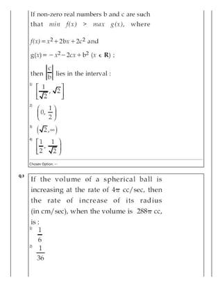 1)
2)
3)
4)
Chosen Option: --
Q.3
1)
2)
 