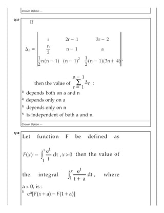 Chosen Option: --
Q.17
1)
2)
3)
4)
Chosen Option: --
Q.18
1)
 