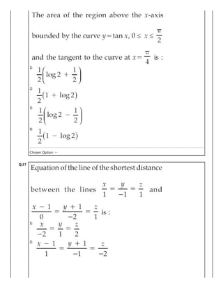 1)
2)
3)
4)
Chosen Option: --
Q.27
1)
2)
 