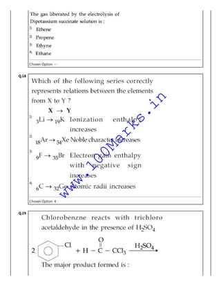 1)
2)
3)
4)
Chosen Option: --
Q.18
1)
2)
3)
4)
Chosen Option: 4
Q.19
www.100Marks.in
 