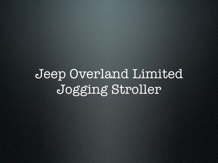 jeep overland jogging stroller