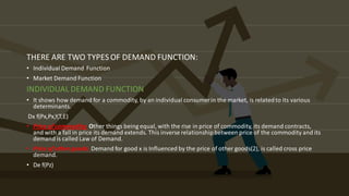 business economics of market and types of demand types of | PDF
