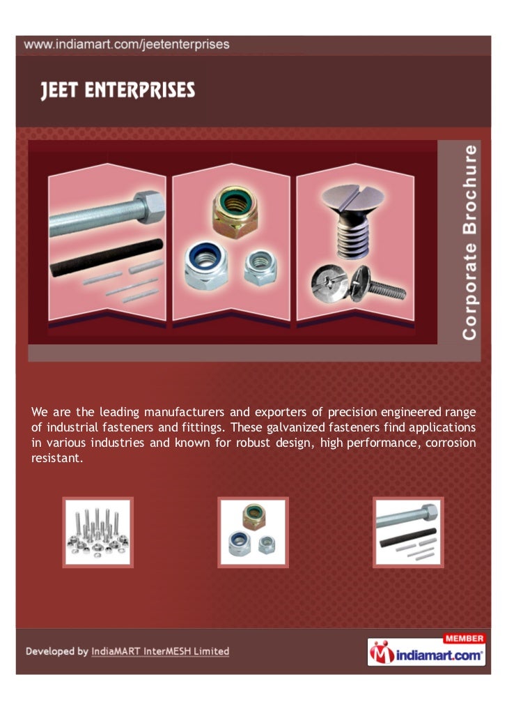 Jeet Enterprises, Ludhiana, Industrial Fasteners & Fittings
