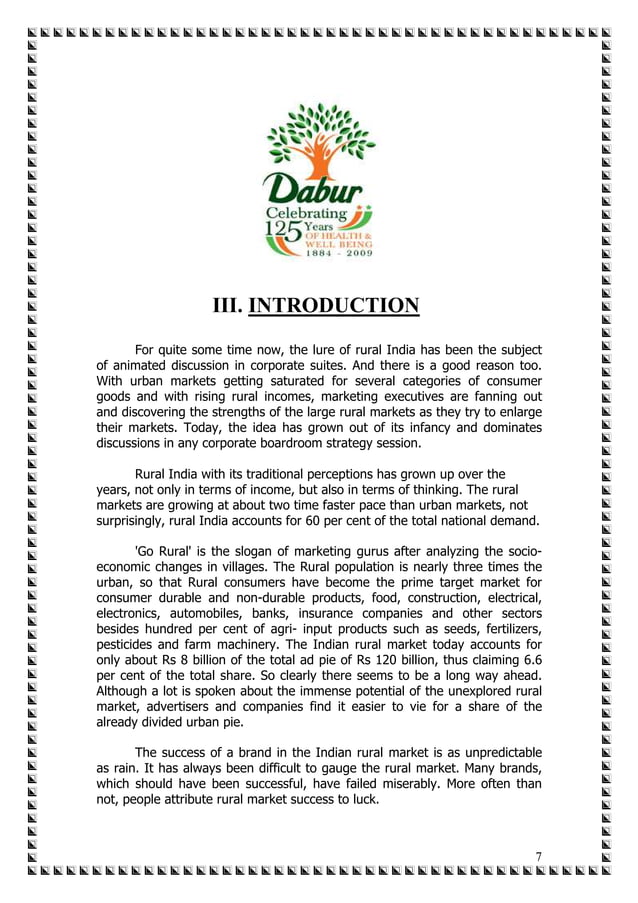 Dabur Summer Internship Pdf