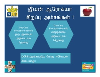 “     }                  t
                    ~©        u „ !
                                 Day Care
    Day Care                 Procedure Benefit
Procedure Benefit
                                   …     ƒ
  ¯      zœƒ
                                       y 
         y 
                                24«
    3«




      DCPB          u ~ ž    ¢,   HCB       }
                ¢!
 