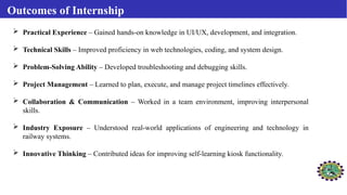 Internship in South western railways on software | PPTX