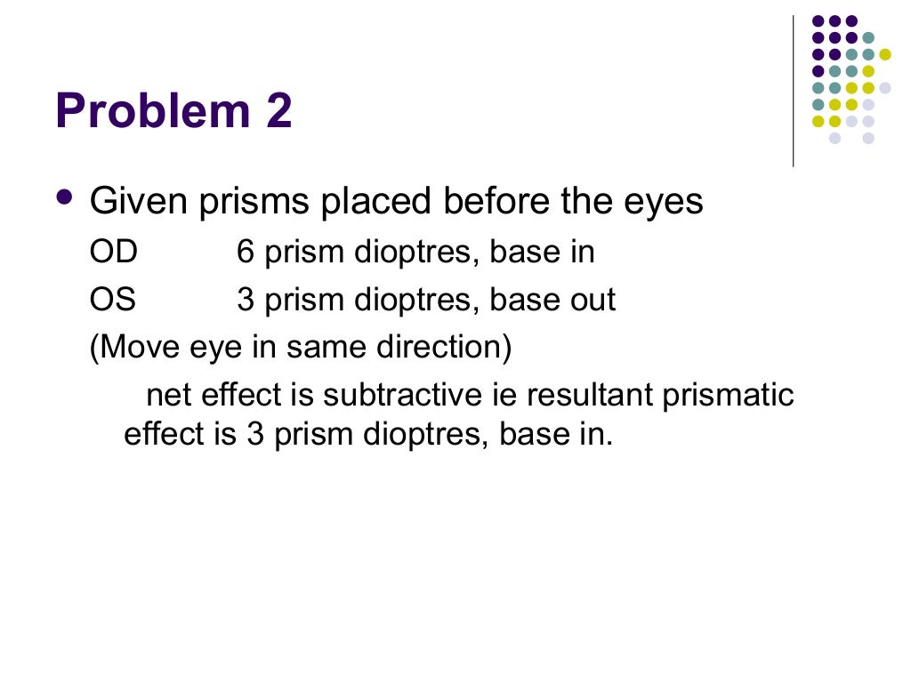 Ophthalmic Prisms Prismatic Effects and Decentration