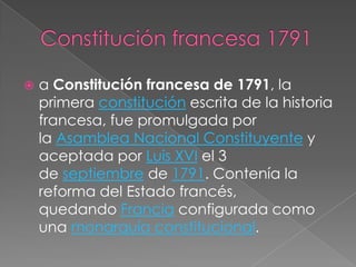 La guerra contra FranciaMientras tanto, dos potencias absolutistas europeas, Austria y Prusia, se dispusieron a invadir la Francia revolucionaria, lo que hizo que el pueblo francés se convirtiera en un ejército nacional, dispuesto a defender y a difundir el nuevo orden revolucionario por toda Europa. Durante la guerra, la libertad de expresión permitió que el pueblo manifestase su hostilidad hacia la reina María Antonieta (llamada «la Austriaca» por ser hija de un emperador de aquel país y «Madame Déficit» por el gasto que había representado al Estado, que no era mayor que la mayoría de los cortesanos) y contra Luis XVI, que casi siempre se negaba a firmar leyes propuestas por la Asamblea Legislativa.