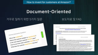 How to invent for customers at Amazon?
 