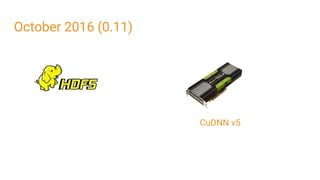 October 2016 (0.11)
CuDNN v5
 