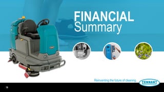 FINANCIAL
Summary
Reinventing the future of cleaning.
19
 