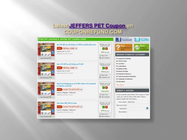 Jeffers Pet Coupons