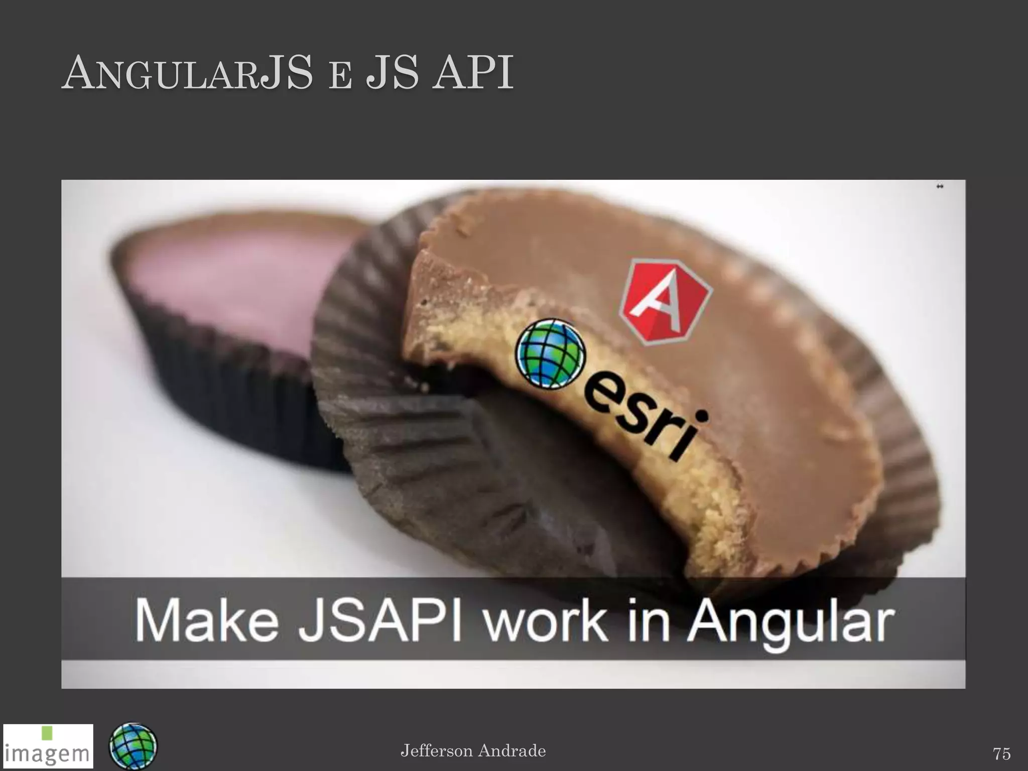 ANGULARJS E JS API
Jefferson Andrade 75
 