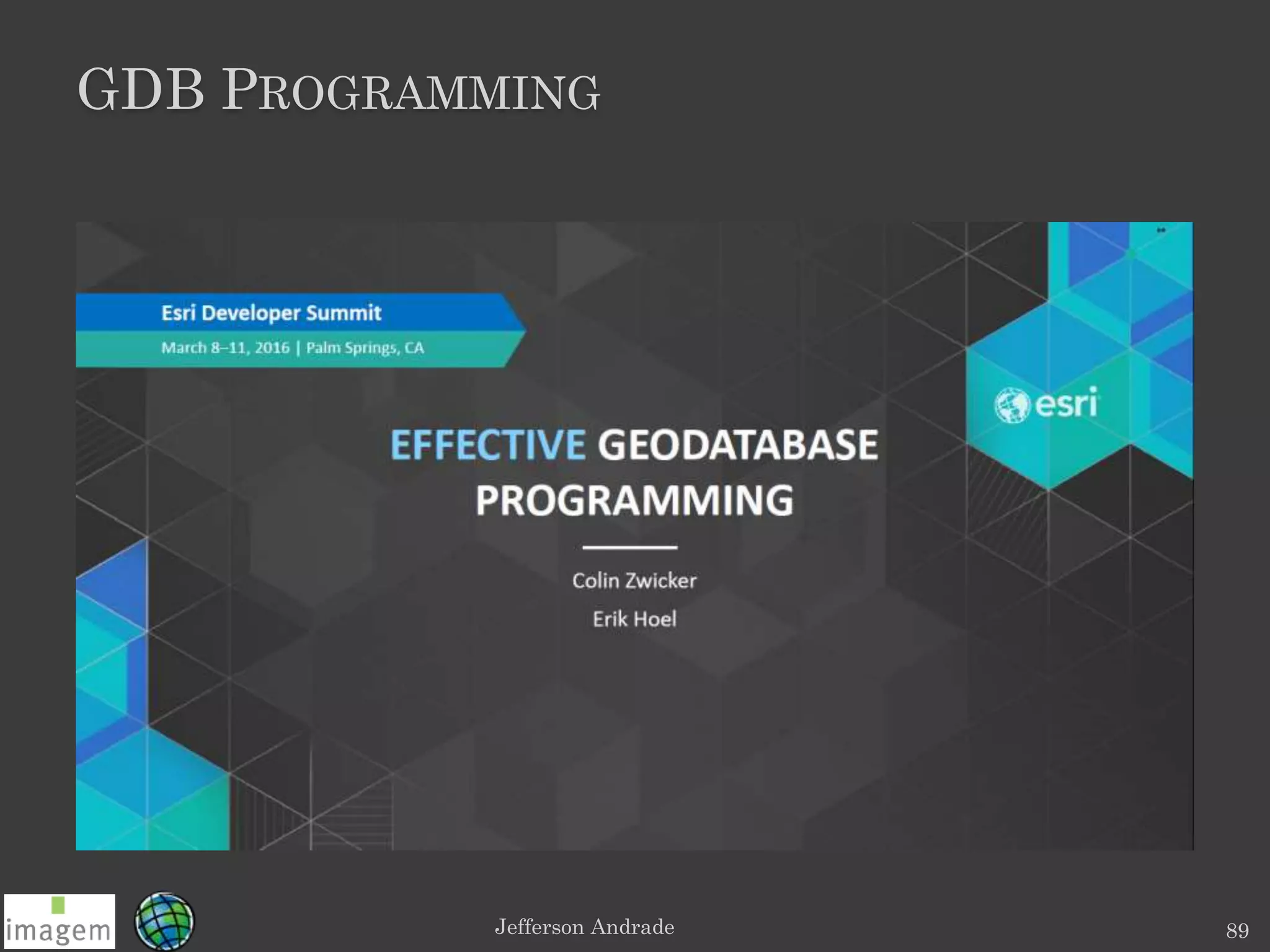 GDB PROGRAMMING
Jefferson Andrade 89
 