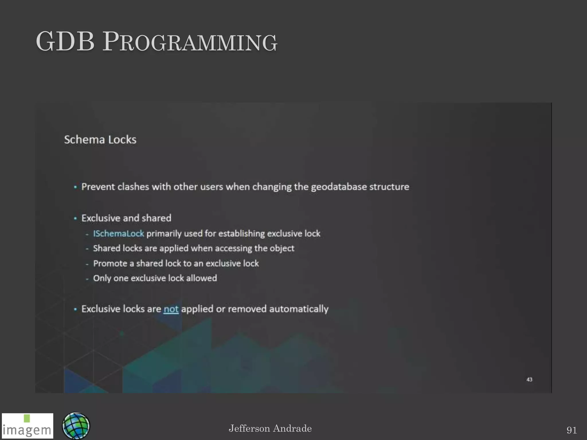 GDB PROGRAMMING
Jefferson Andrade 91
 