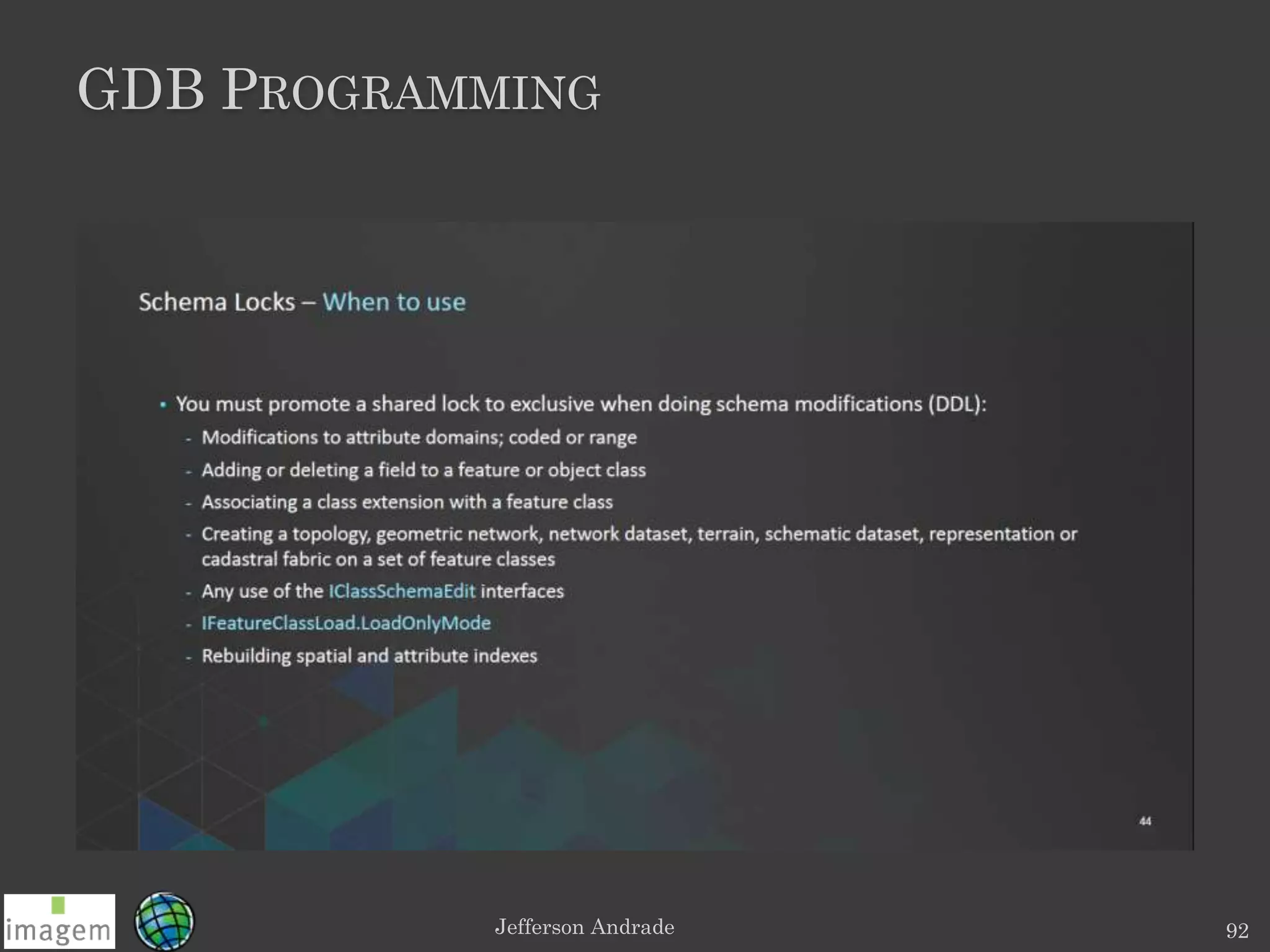 GDB PROGRAMMING
Jefferson Andrade 92
 
