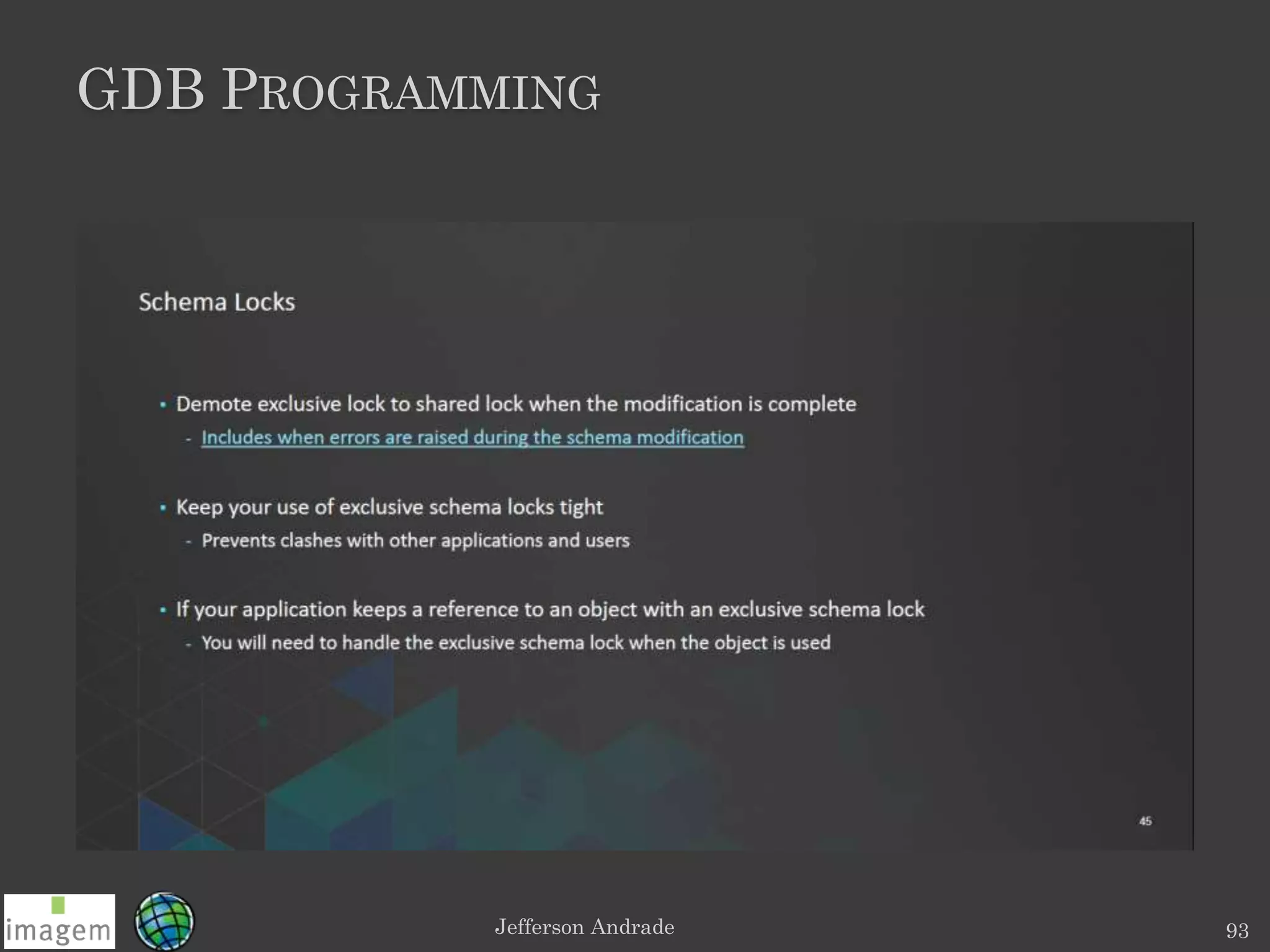 GDB PROGRAMMING
Jefferson Andrade 93
 