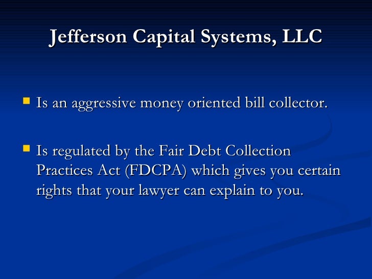 Jefferson Capital Systems Jefferson Capital Systems