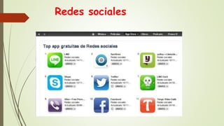 Redes sociales
 