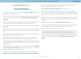 5 golden rules for a fulfilling life | PDF