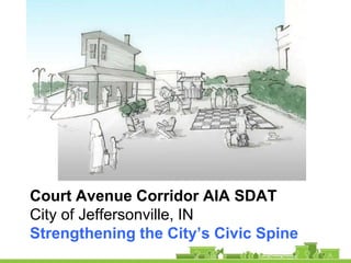 Court Avenue Corridor AIA SDAT
City of Jeffersonville, IN
Strengthening the City’s Civic Spine
 
