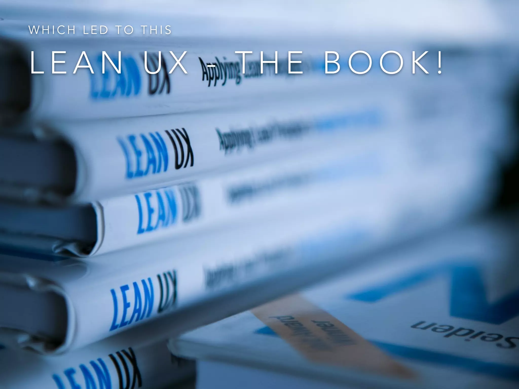 L E A N U X - T H E B O O K !
W H I C H L E D T O T H I S
 