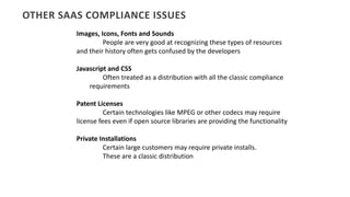 OTHER	SAAS COMPLIANCE	ISSUES
Images,	Icons,	Fonts	and	Sounds
People	are	very	good	at	recognizing	these	types	of	resources	...