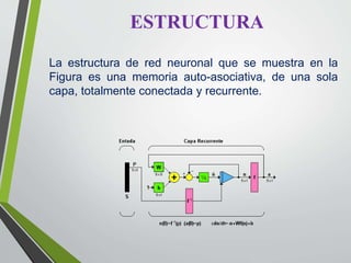 Capa Recurrente Redes Adeline, Hopfield y Kohonen | PPTX