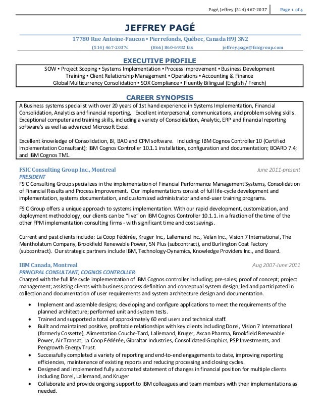 erp implementation resumes