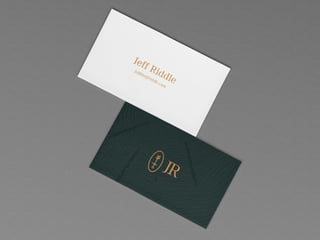 BRAND GUIDELINES JEFF RIDDLE
 