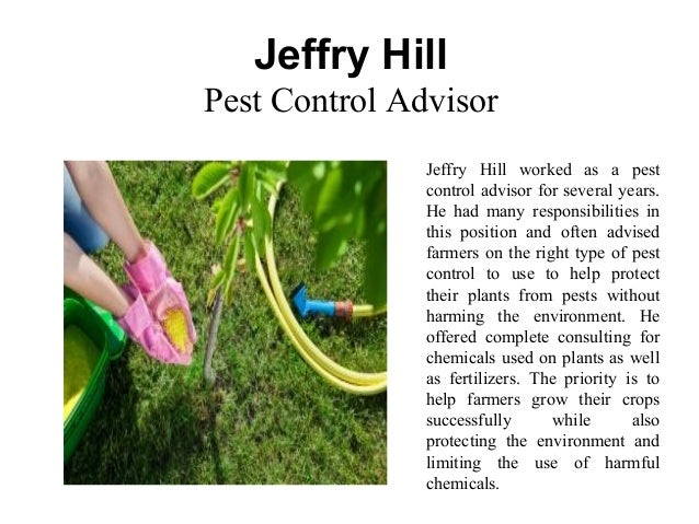 jeffry hill farm manager pest control advisor
