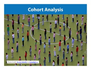 Jeﬀ	
  Sauer	
  |	
  Knowledge.land	
  |	
  @jeﬀaly5cs	
  |	
  #nowwhat14	
  	
  
Cohort Analysis
Photo	
  Credit:	
  Ol.v!er	
  [H2vPk]	
  via	
  Compﬁght	
  cc	
  
 