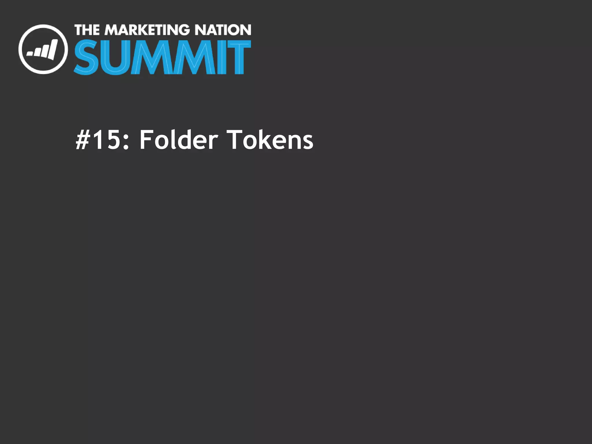 #15: Folder Tokens
 