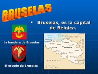 [object Object],BRUSELAS La bandera de Bruselas El   escudo   de   Bruselas 