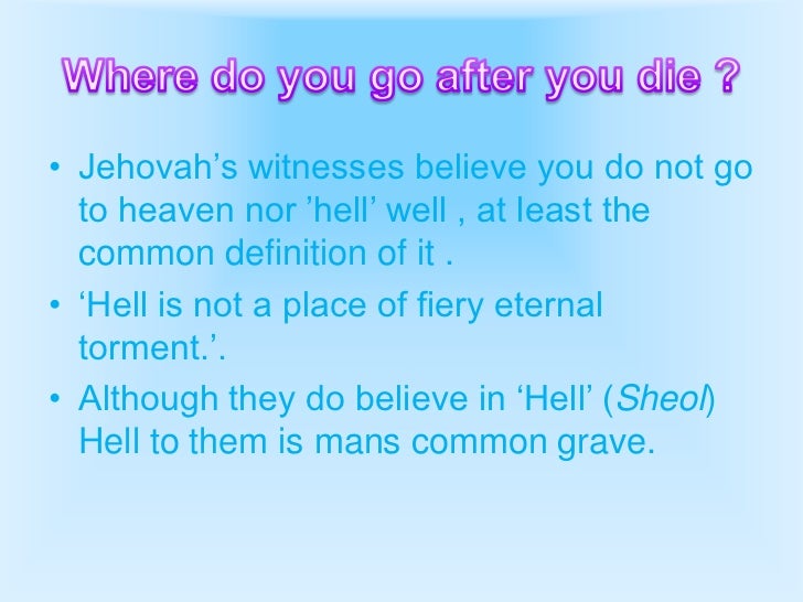 new jehovah witness religion