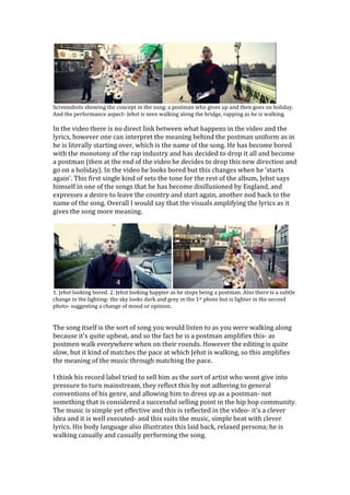 Jehst 'Starting Over' - music video analysis