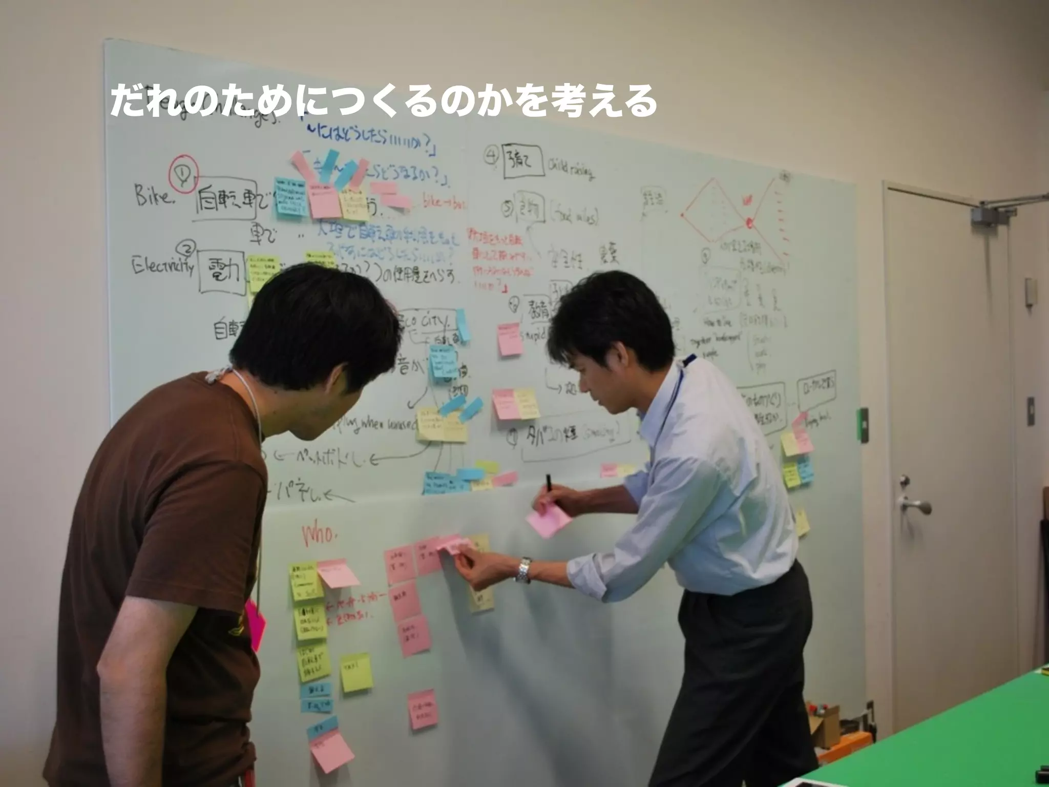 だれのためにつくるのかを考える
 