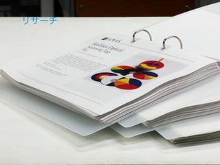 デザインプロセスの例：アクション！ゆびにんぎょう
リサーチ




JEITAデザイン委員会HID専門委員会 ¦ プロトタイピングの潮流とデザイナーへの提言
 