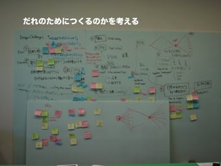 だれのためにつくるのかを考える
 