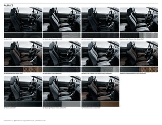 FABRICS
Jet Black Cloth 1
Jet Black/Brownstone Deluxe Cloth 2
Jet Black Leatherette 4
Jet Black/Light Titanium-Color Cloth 1
Jet Black Deluxe Cloth/Leatherette 3
Jet Black/Light Titanium-Color Leatherette 4
Jet Black Deluxe Cloth 2
Jet Black/Light Titanium-Color Deluxe Cloth/Leatherette 3
Jet Black/Brownstone Leatherette 4
Jet Black/Light Titanium-Color Deluxe Cloth 2
Jet Black/Brownstone Deluxe Cloth/Leatherette 3
1 Standard on LS.  2 Standard on LT.  3 Available on LT.  4 Standard on LTZ.
 