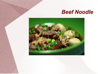 Beef Noodle