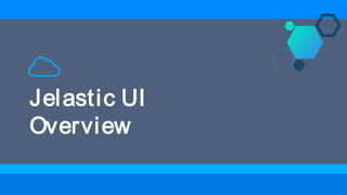 Jelastic UI
Overview
 