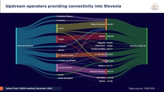 Jelena Ćosić |ANIX meeting| December 2024
Upstream operators providing connectivity into Slovenia
16
Data source: RIPE RIS
 
