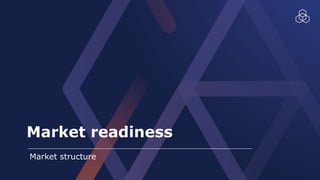 Market readiness
Market structure
 