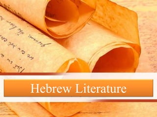 Hebrew Literature
 